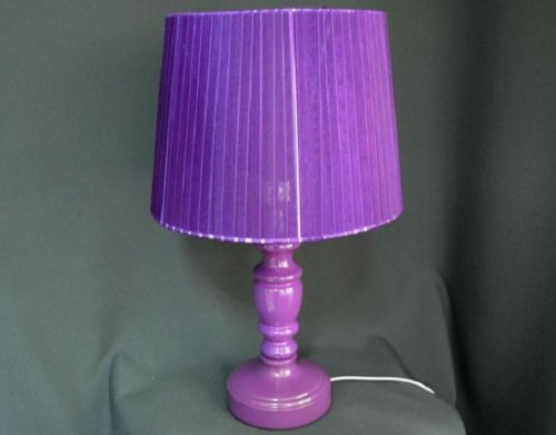 Светильник настольный Мелодия Света 220В Е27  60Вт Фиолетовый картинка 